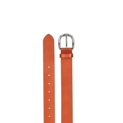 Natuurlijke leren riem met logo