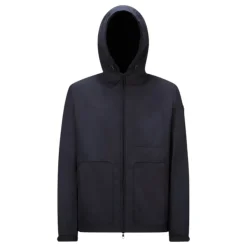 Navy Hooded Jacket voor milde omstandigheden