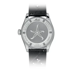 Ocean Star Decompression Worldtimer - Automatisch - Zwarte Wijzerplaat - Stalen Kast - 40.50 mm - 20 bar - Saffierglas - Rubberen Band - Zwart - Stalen Sluiting