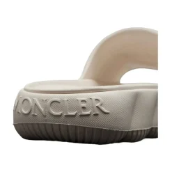 Offwhite Zomerslippers in Quilted Stijl