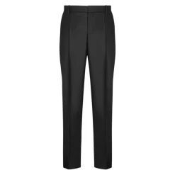 Op maat gemaakte effen wollen pantalon