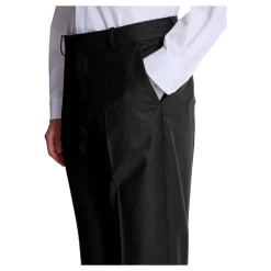 Op maat gemaakte effen wollen pantalon