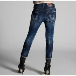 Painted Distressed Jennifer Jeans