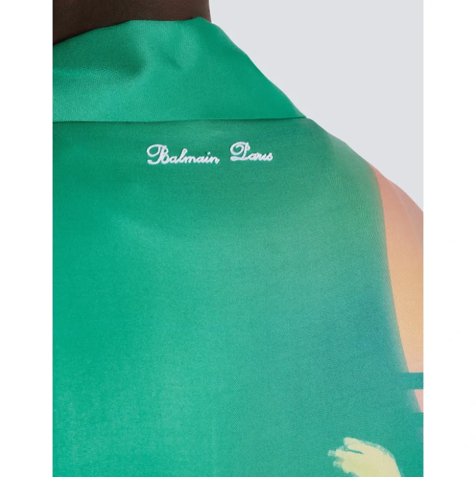Palm Tree Print Pyjama Shirt