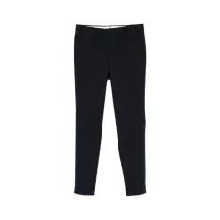 Pantalon met rechte pijpen en riemlussen