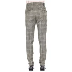 Pantalone in lana principe di galles super 100's Master fit