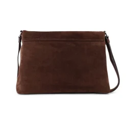Peach Flap Logo Shoulder Bag