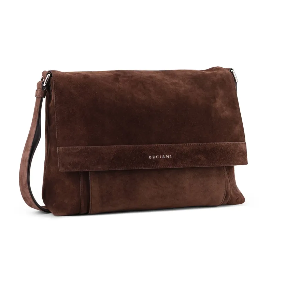 Peach Flap Logo Shoulder Bag