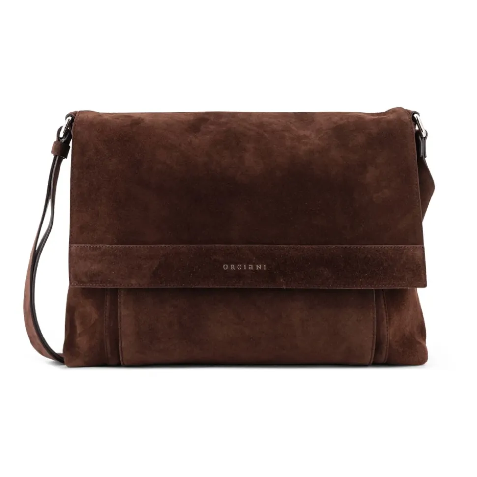 Peach Flap Logo Shoulder Bag
