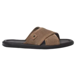 Perforated Suede Mule