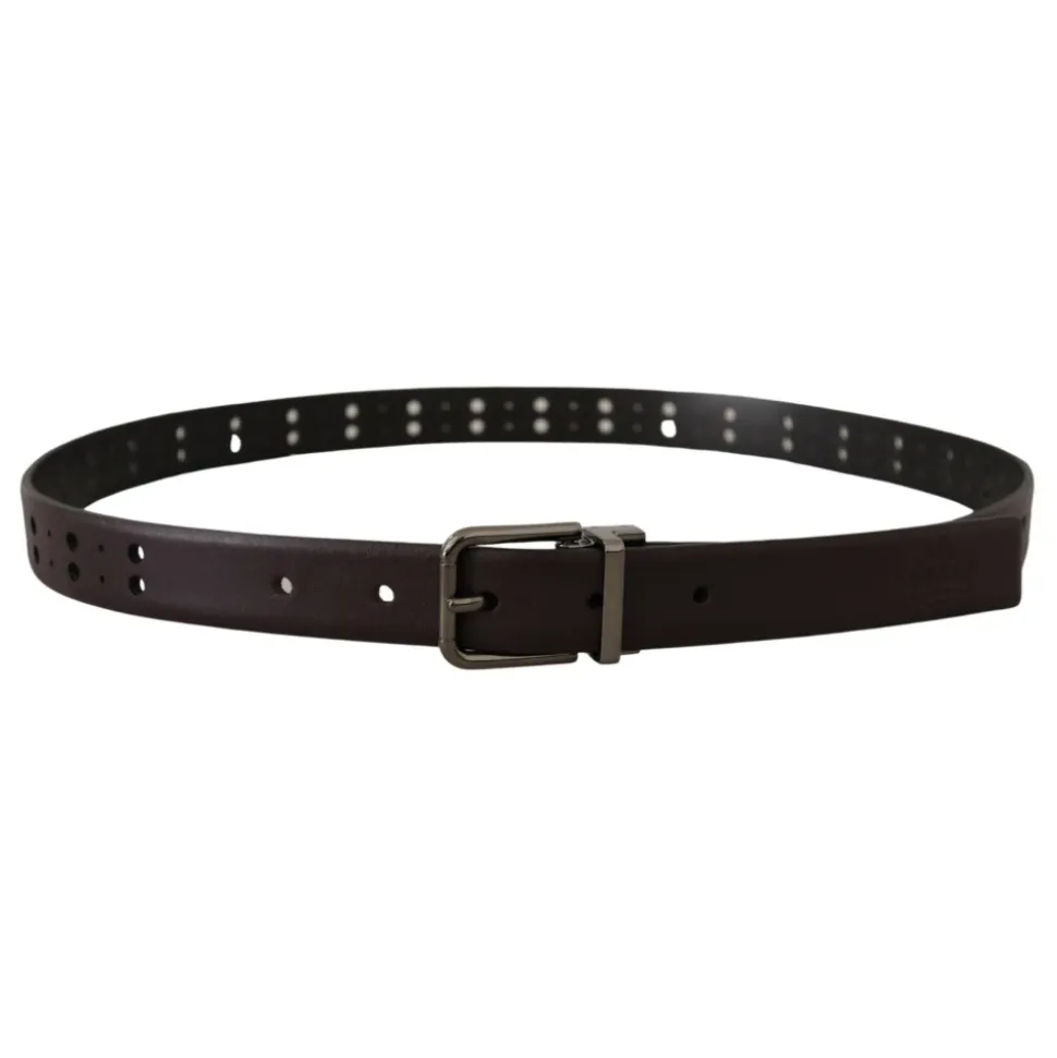 Perforated Metal Buckle Belt