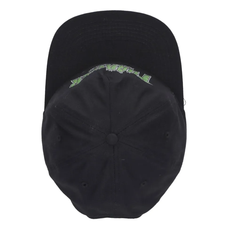 Platte Klep Baksteenpet Zwart/Wit