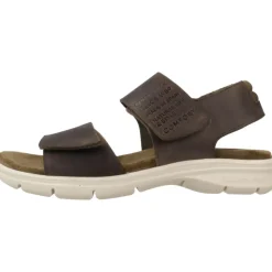 Platte sandalen met plakband