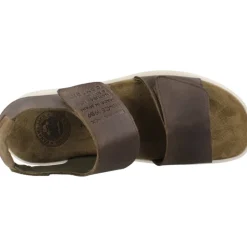 Platte sandalen met plakband