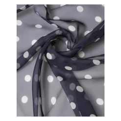 Polka Dot Silk Square Foulard