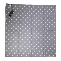 Polka Dot Silk Square Foulard