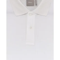 Polo shirt van katoen en zijde