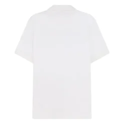 Polo shirt van katoen en zijde