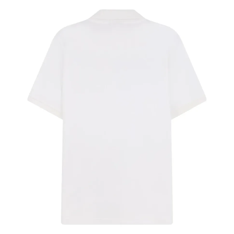 Polo shirt van katoen en zijde