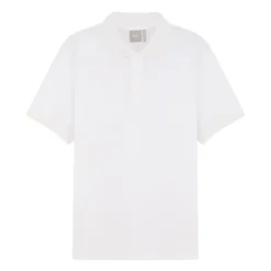 Polo shirt van katoen en zijde
