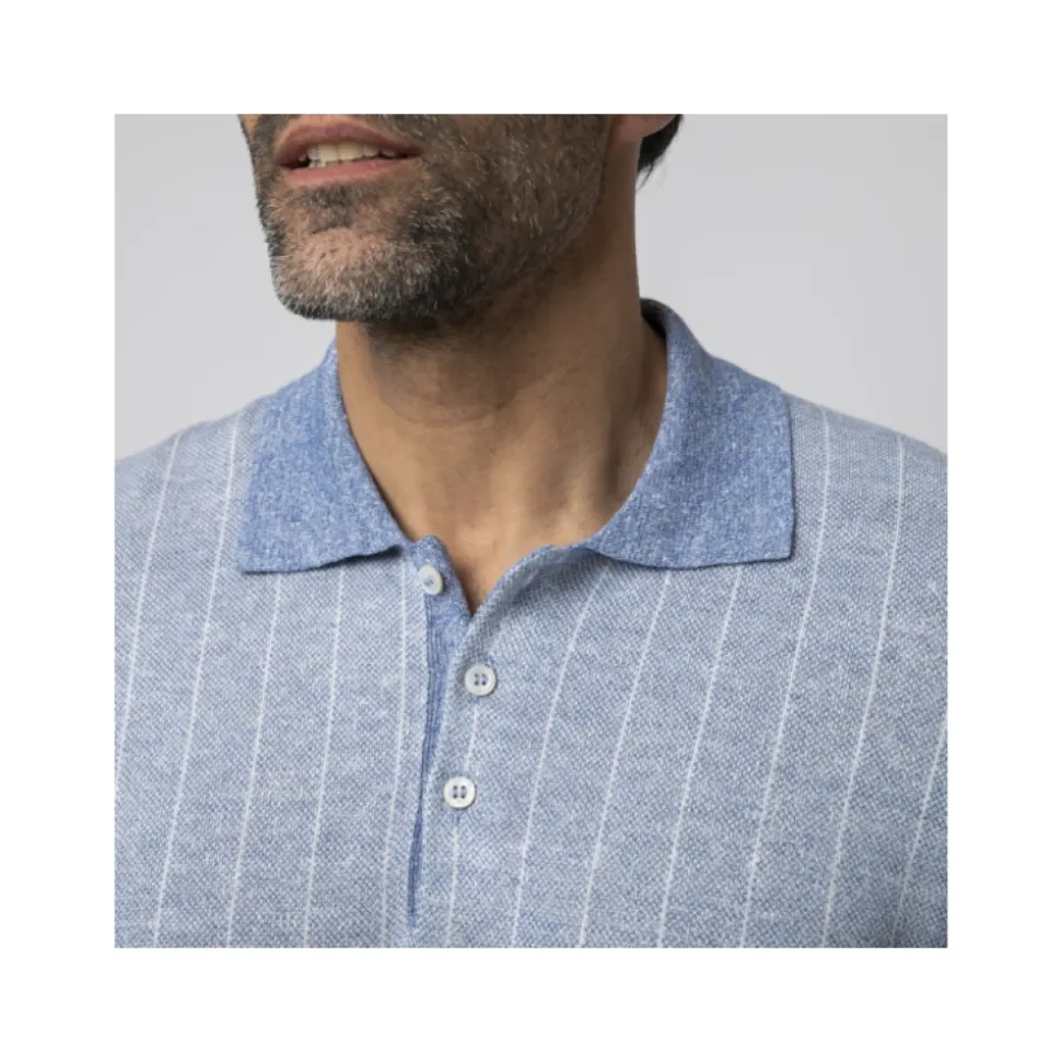 Polo van tricot met korte mouwen