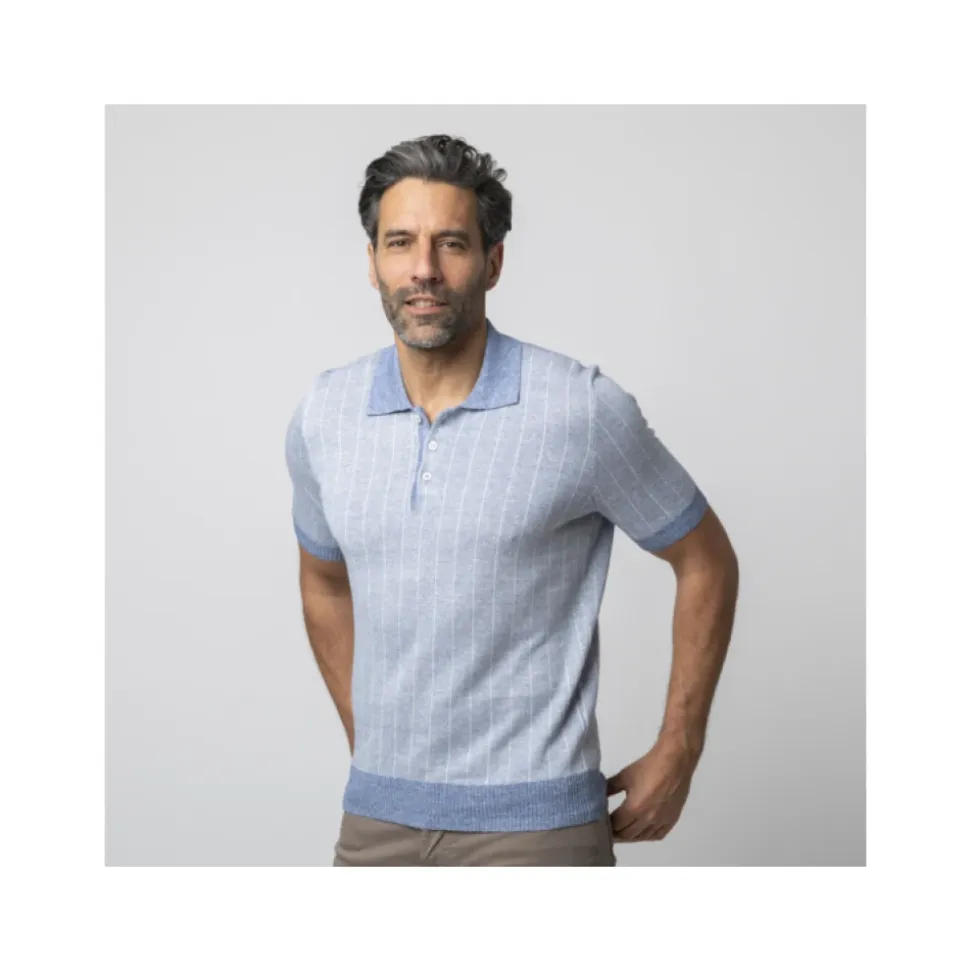 Polo van tricot met korte mouwen