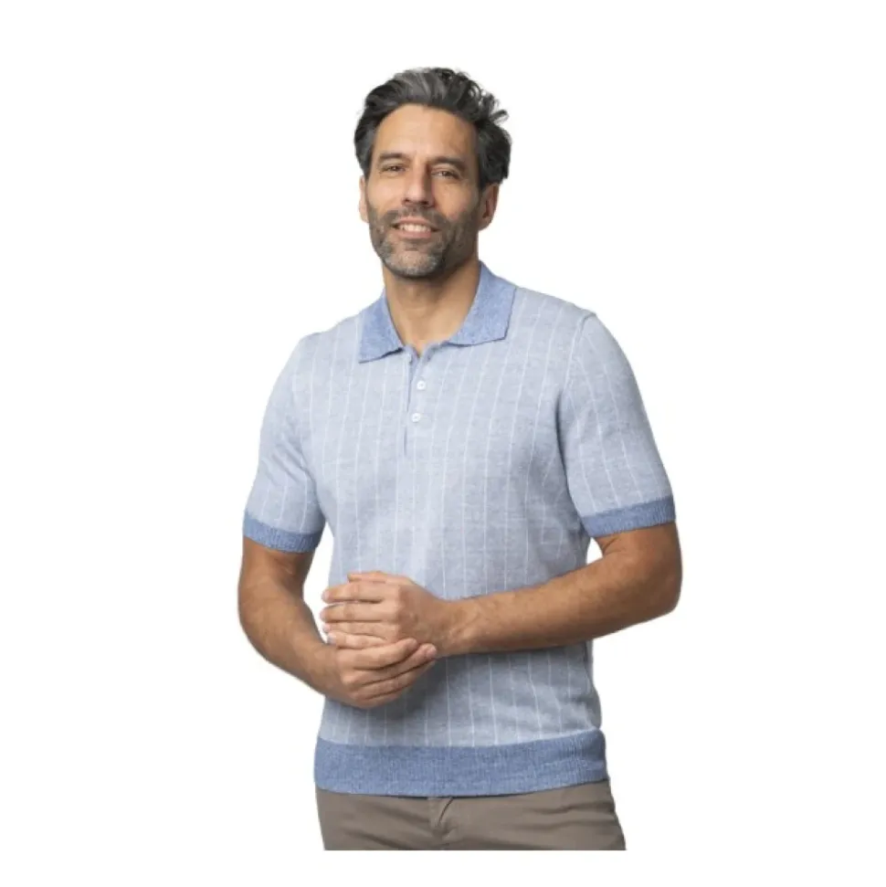 Polo van tricot met korte mouwen