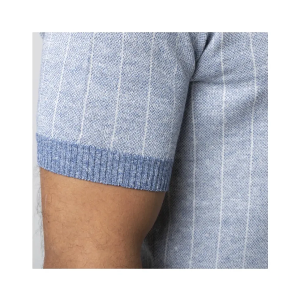 Polo van tricot met korte mouwen