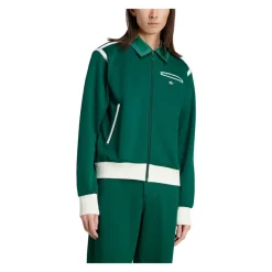 Premium Track Top Collegiate Green Stijlvolle Blouse