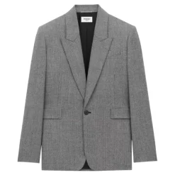 Prince of Wales Wool Flannel Jacket