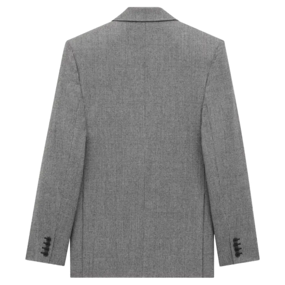 Prince of Wales Wool Flannel Jacket