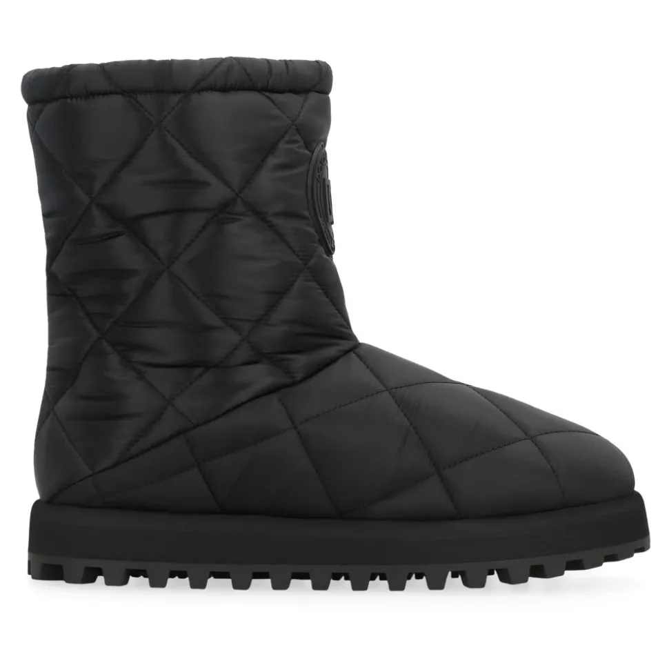 Quilted Nylon City Boots