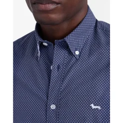Regular-fit Micro Print Shirt