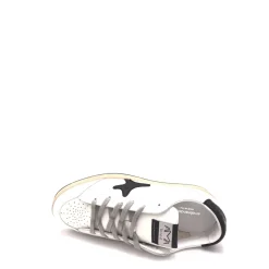 Retro Sun Leren Sneakers Wit