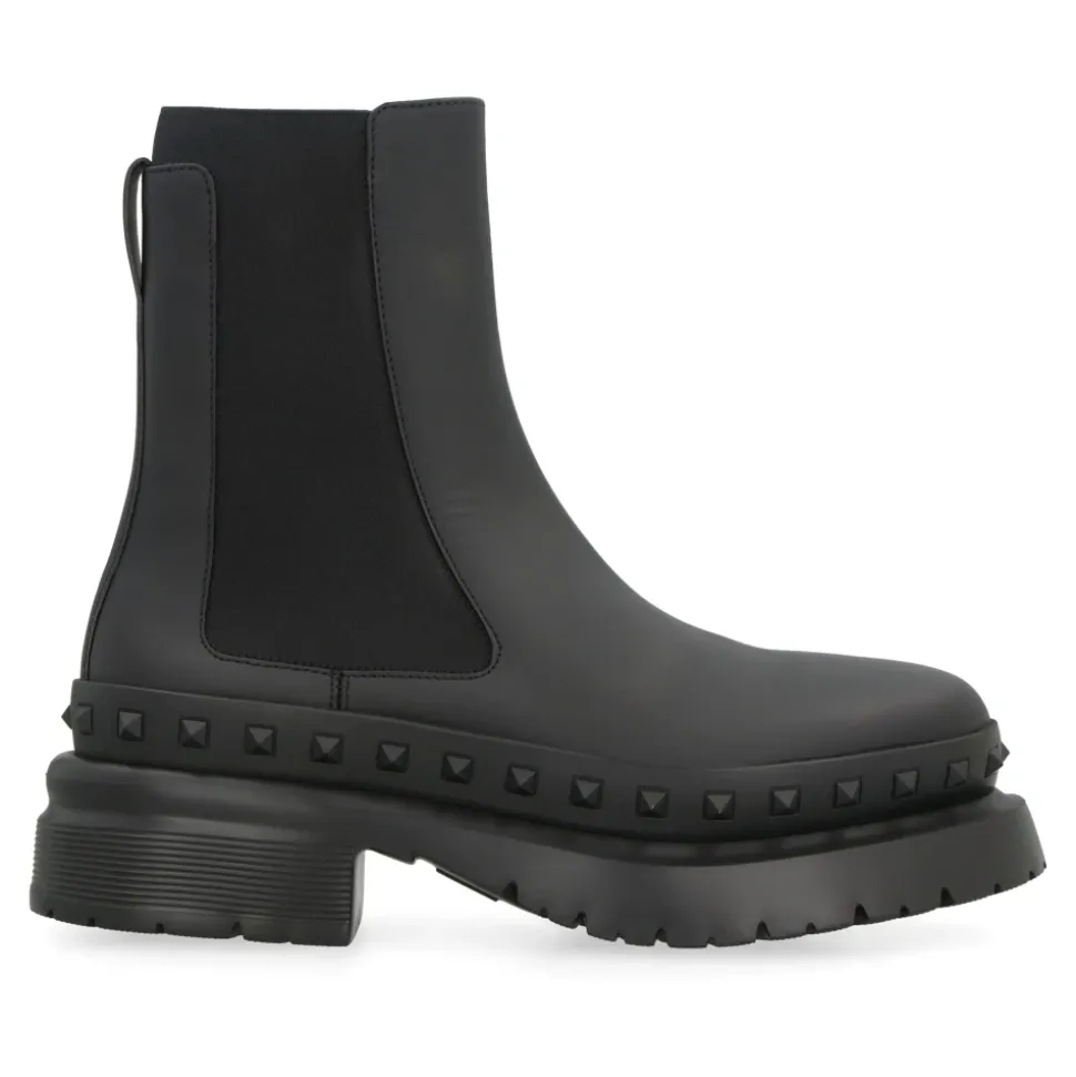 Rockstud M-Way leren Chelsea boots