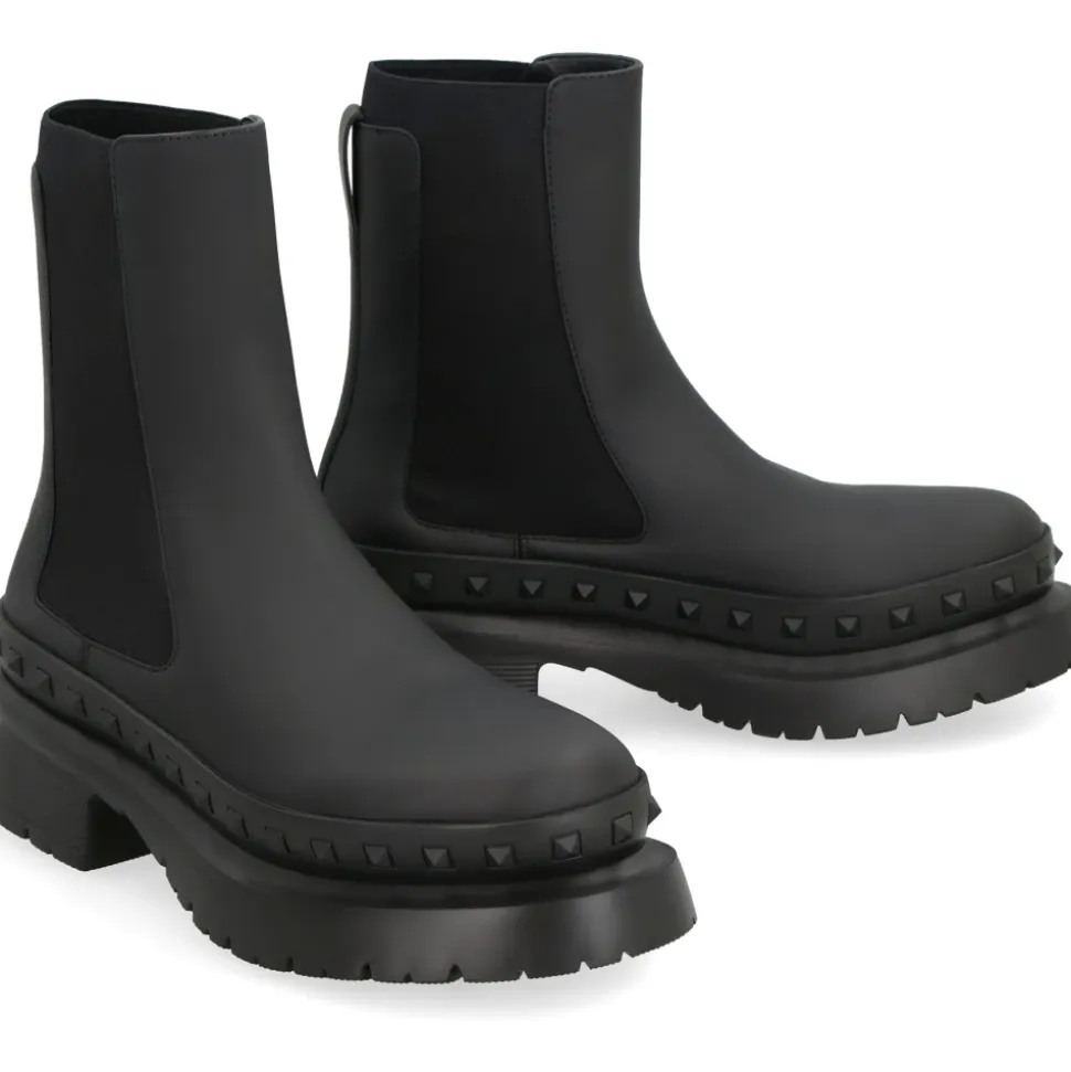 Rockstud M-Way leren Chelsea boots