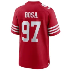 Rode 49ers Nick Bosa NFL-shirt