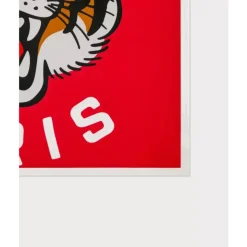 Rode Zijden Lucky Tiger Sjaal