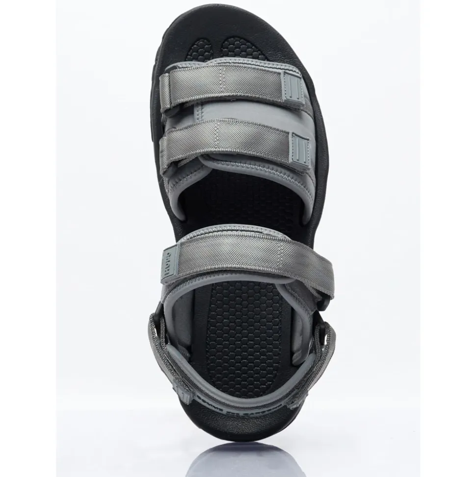Sandalen met bandjes en logo-appliqué