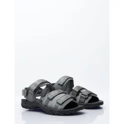 Sandalen met bandjes en logo-appliqué