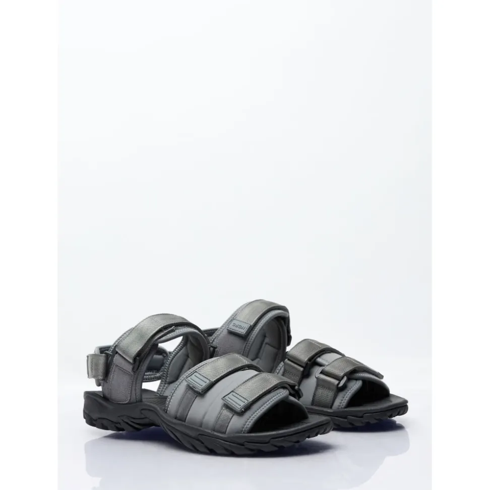 Sandalen met bandjes en logo-appliqué