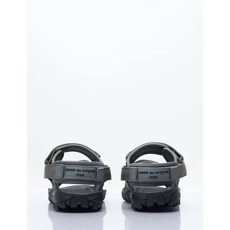 Sandalen met bandjes en logo-appliqué