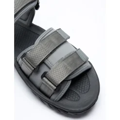 Sandalen met bandjes en logo-appliqué