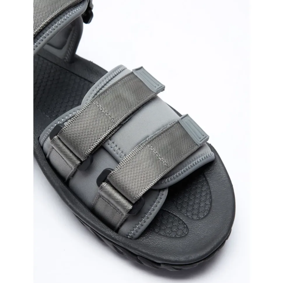 Sandalen met bandjes en logo-appliqué