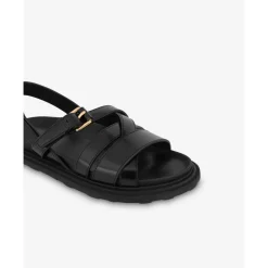Sandalen van geborsteld kalfsleer