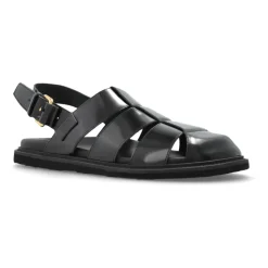 Sandalen van geborsteld kalfsleer Sportief