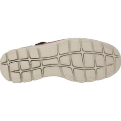 Sandalen van leer met brede pasvorm - Bruin