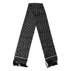 Silk Dotted Print Foulard
