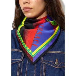 Silk Scarf with Formula 6 Print
