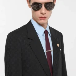 Single-breasted GG Wool Blazer